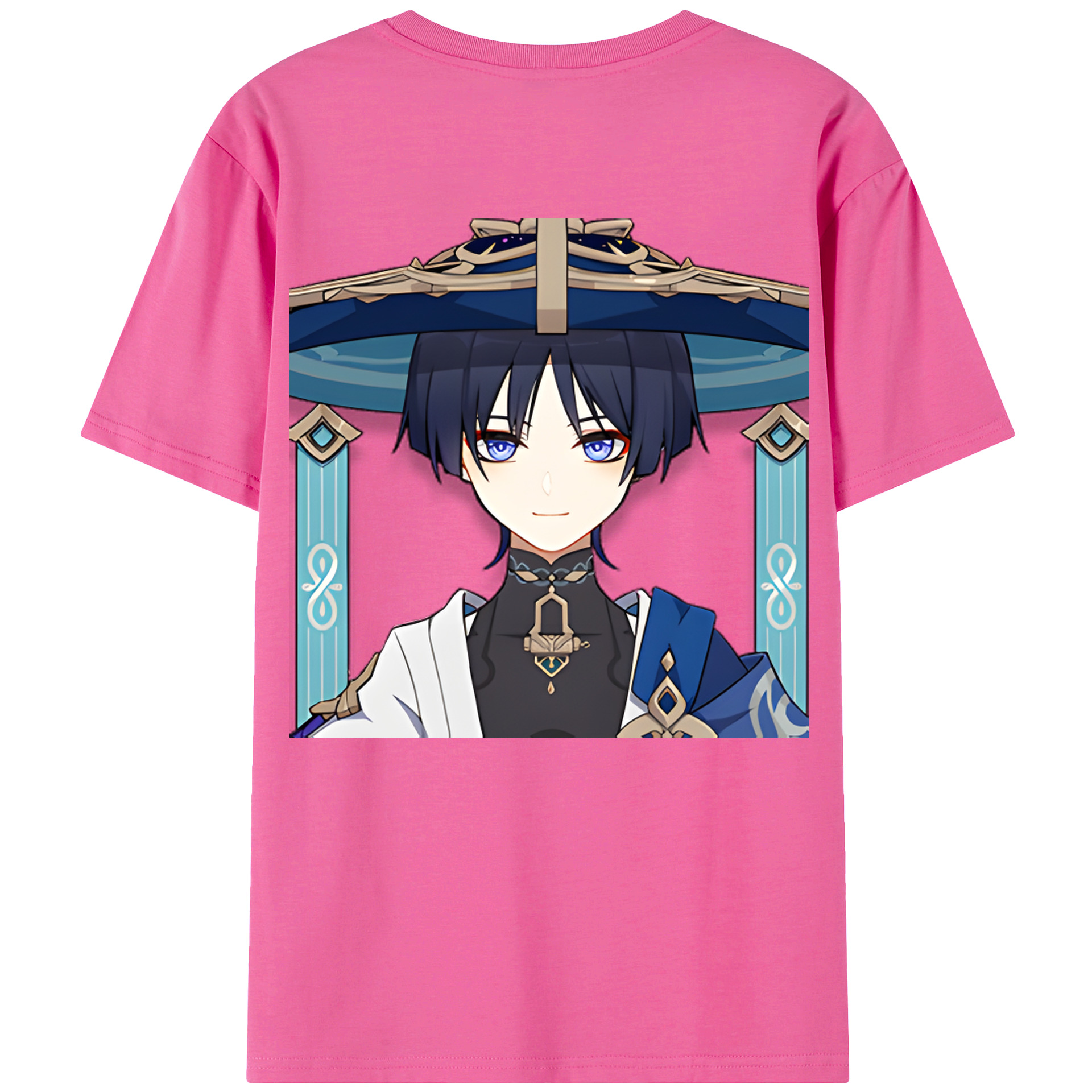 げんし神 さんペい genshin Sanpei レディース半袖Tシャツ(バックプリント)